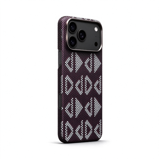 SunAram Geometric Aramid Fiber Magnetic Edge Case for iPhone 18 Pro Max`