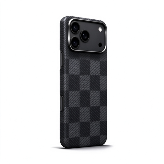 SunAram Check Weave Sequence Aramid Fiber Magnetic Case for iPhone 18 Pro Max