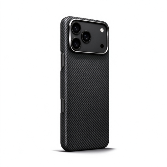 SunAram Plain Carbon Twill Aramid Fiber Magnetic Case for iPhone 18 Pro Max