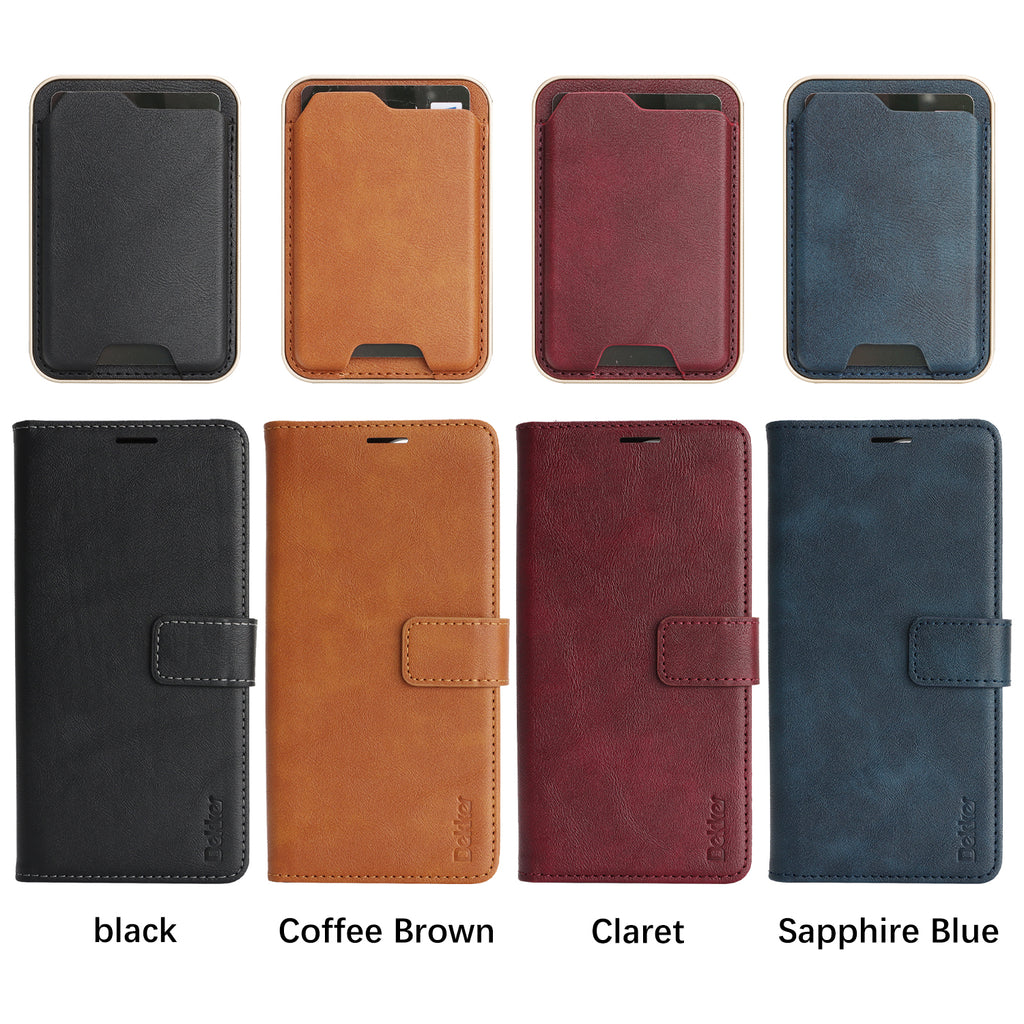 SunAram Magnetic Leather Wallet Case for Google Pixel (10/9 Pro XL/Pro/A)   with N52 Magnet, MagSafe Wireless Charging, 3 Card Slots & Slim Card Holder