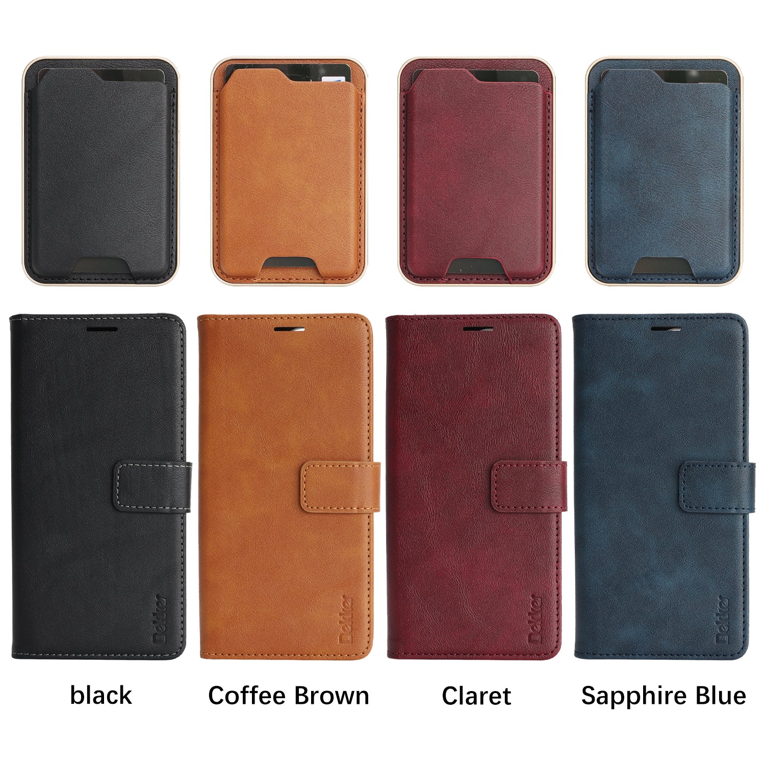SunAram Magnetic Leather Wallet Case for Google Pixel (10/9 Pro XL/Pro/A)   with N52 Magnet, MagSafe Wireless Charging, 3 Card Slots & Slim Card Holder