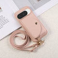 Sunyi Fashion Wallet Phone Case with Mirror & Crossbody Strap, Leather Card Holder Case for Google 10/9 Series