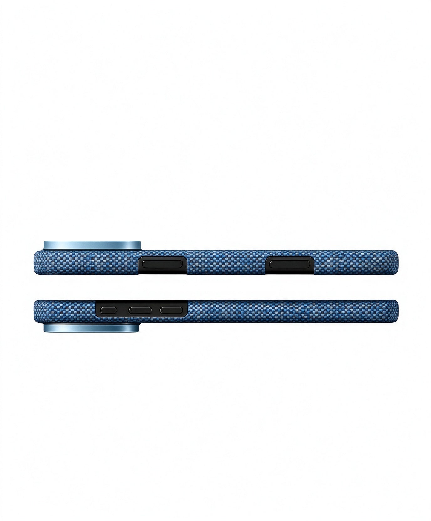 SunAram Twill Azure Aramid Fiber Magnetic Case for iPhone 18 Pro