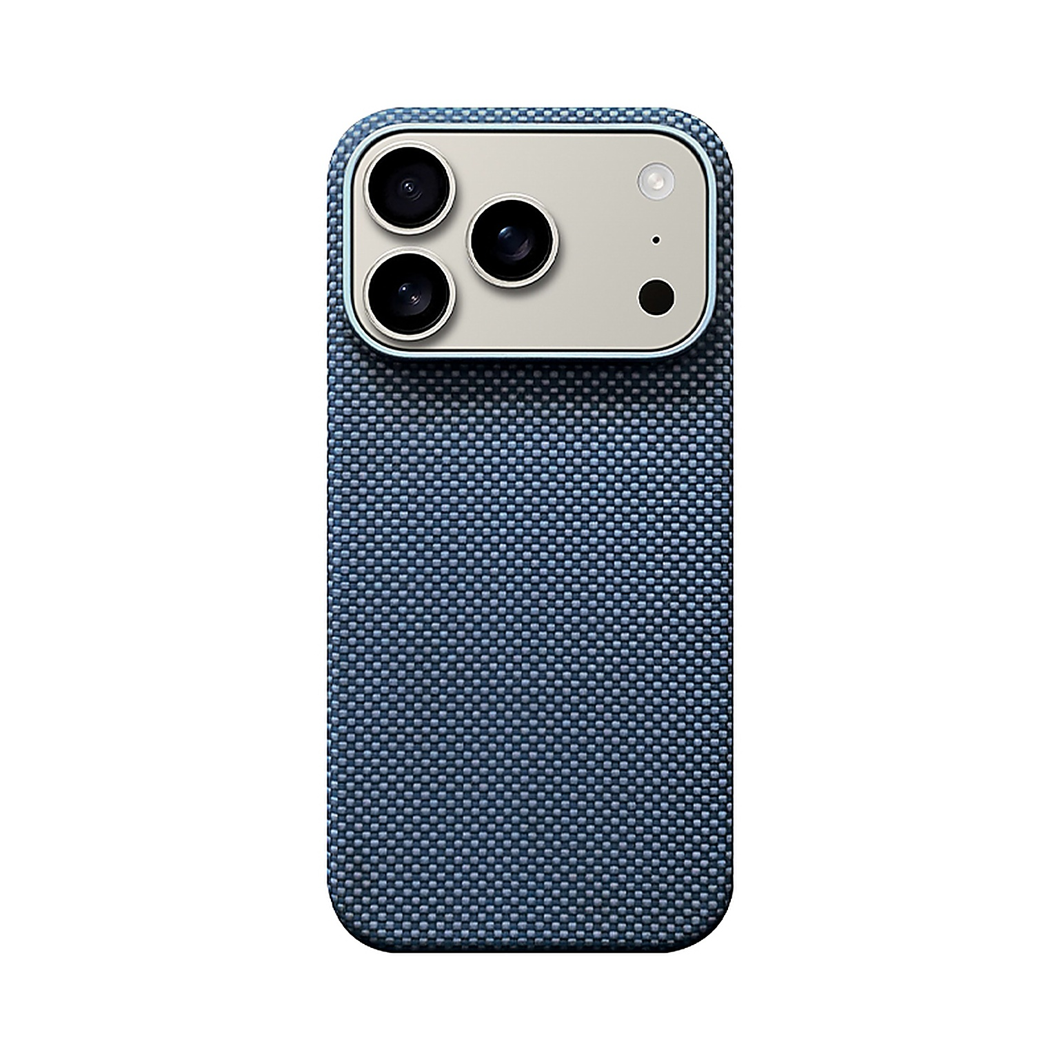 SunAram Twill Azure Aramid Fiber Magnetic Case for iPhone 18 Pro