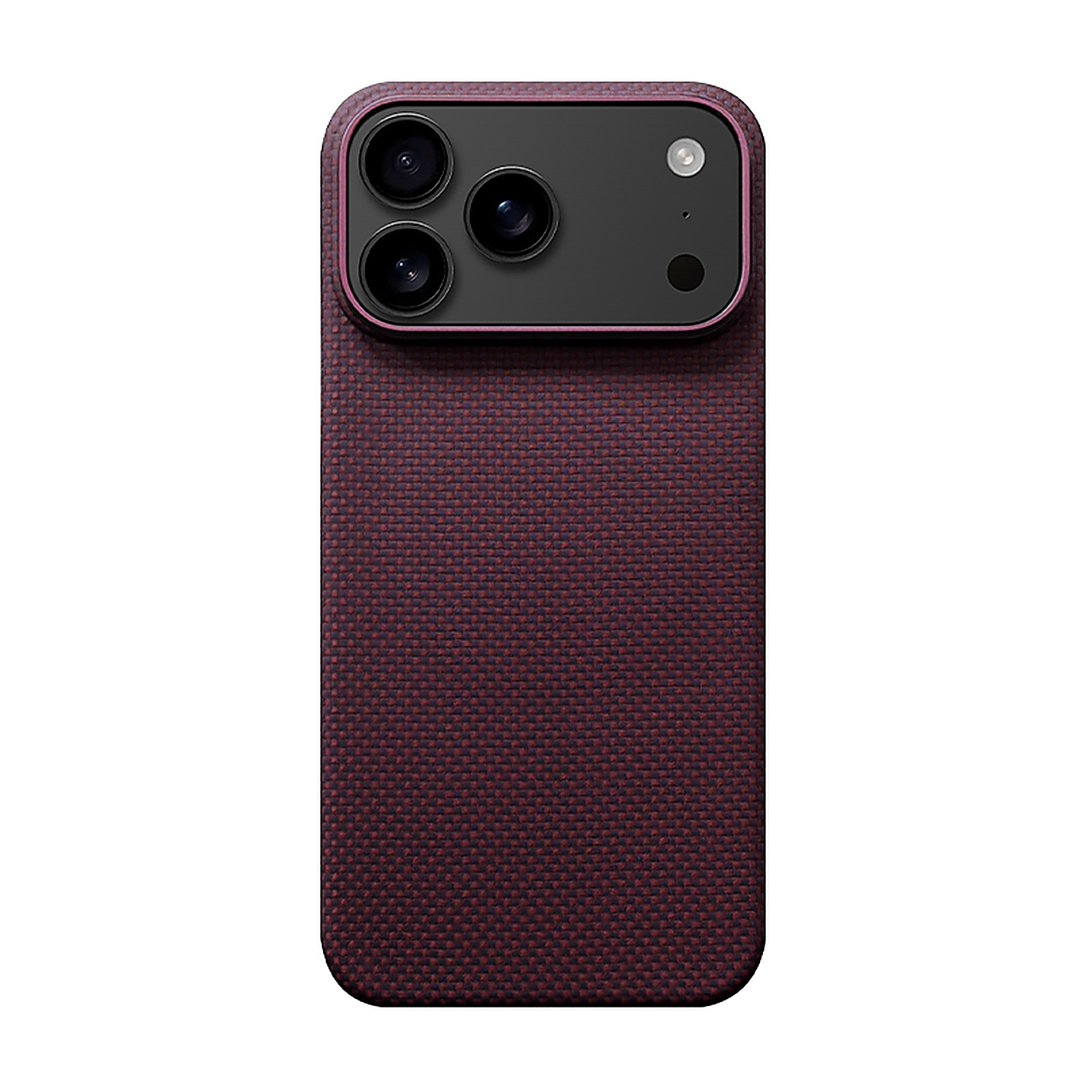 SunAram Twill Merlot Aramid Fiber Magnetic Case for iPhone 18 Pro / iPhone 18 Pro Max