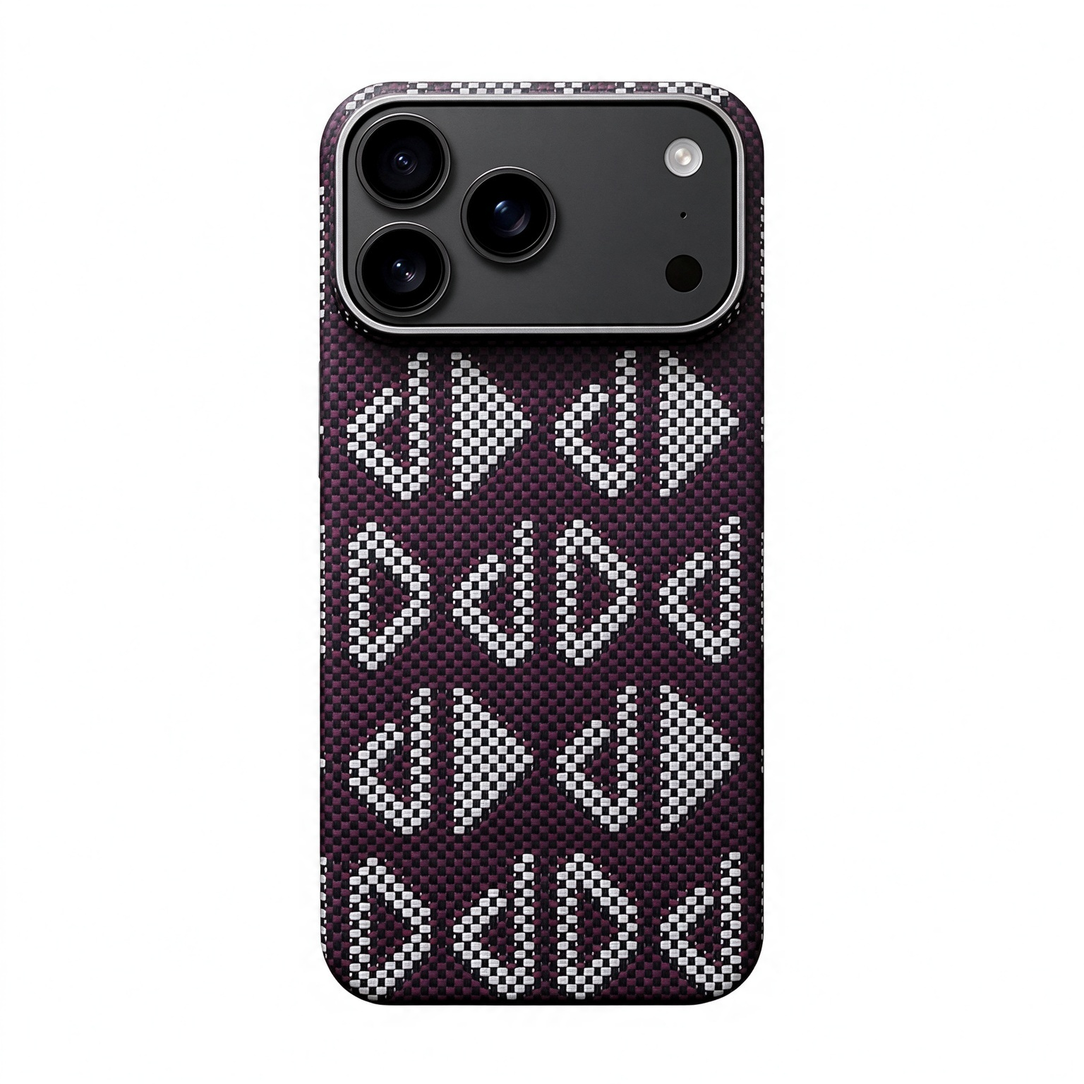 SunAram Geometric Aramid Fiber Magnetic Edge Case for iPhone 18 Pro Max`
