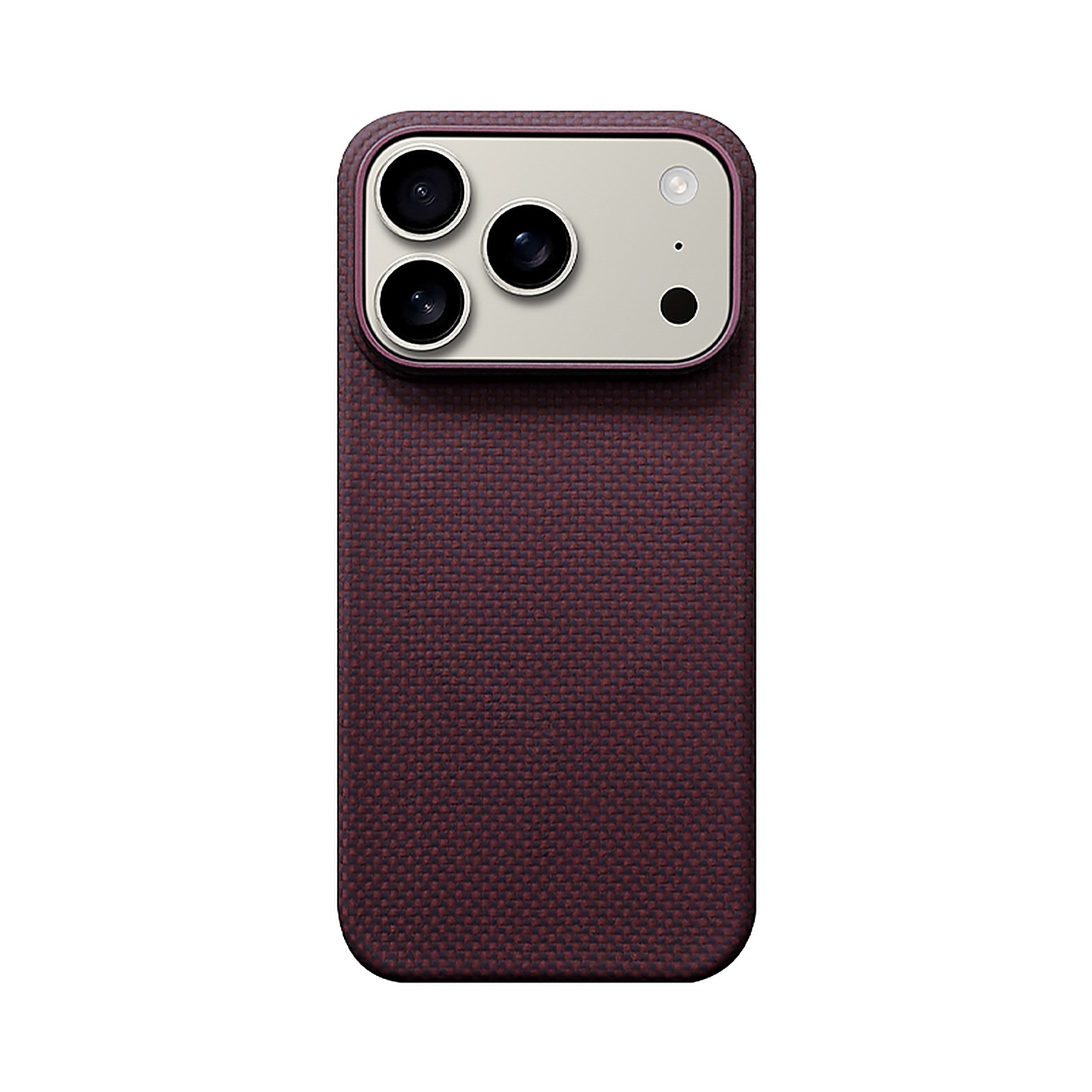 SunAram Twill Merlot Aramid Fiber Magnetic Case for iPhone 18 Pro / iPhone 18 Pro Max
