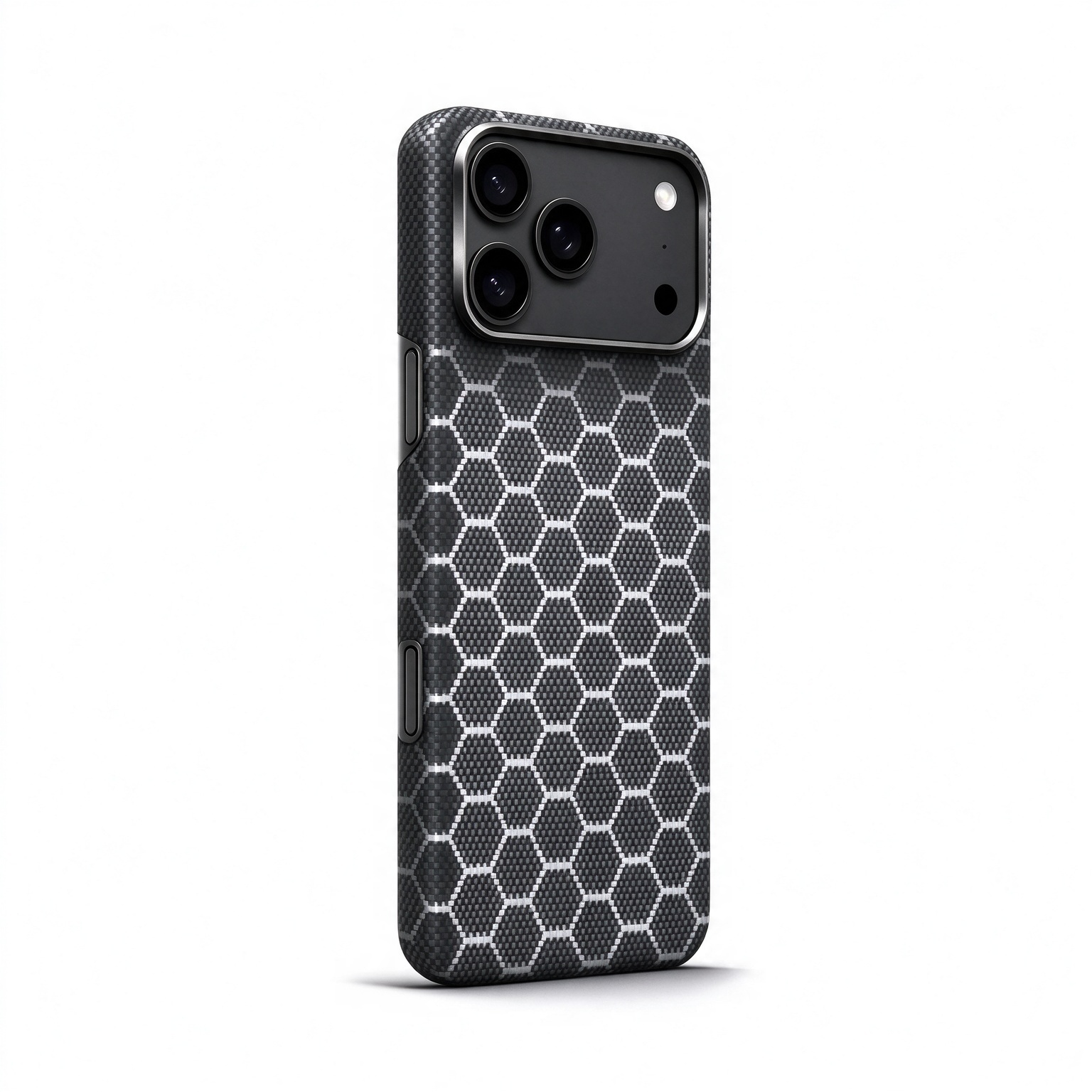 SunAram Honeycomb Weave Aramid Fiber Magnetic Case for iPhone 18 Pro Max