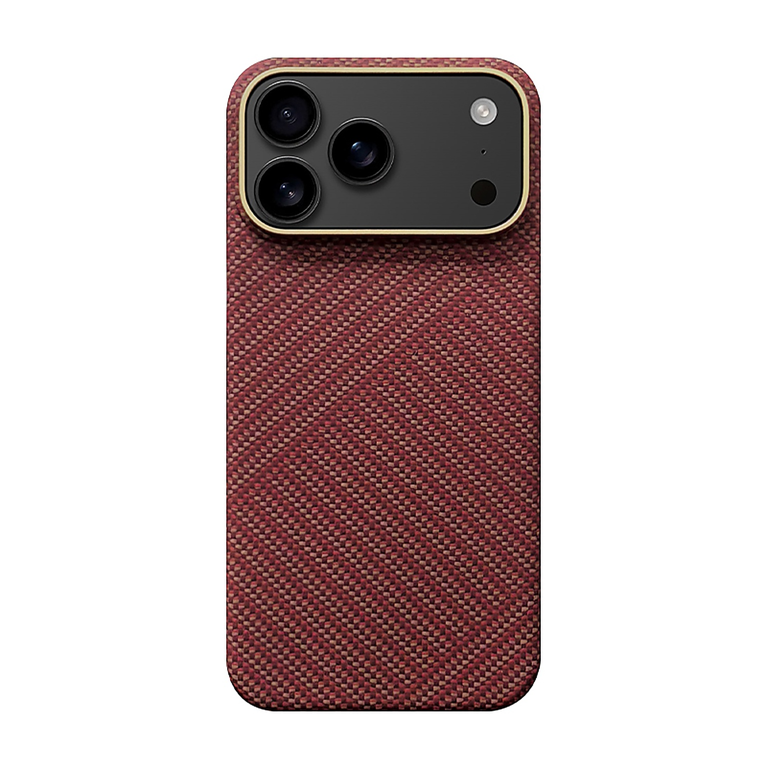 SunAram Twill Merlot Aramid Fiber Magnetic Case for iPhone 18 Pro Max