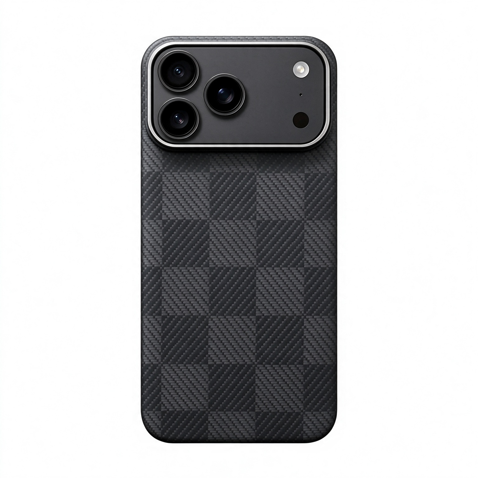 SunAram Check Weave Sequence Aramid Fiber Magnetic Case for iPhone 18 Pro Max