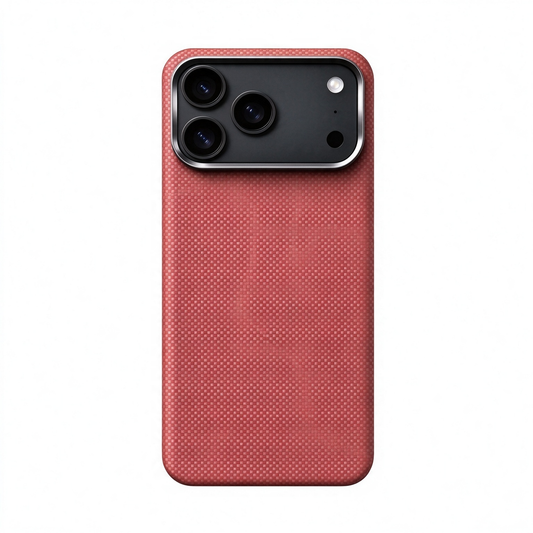 SunAram Ochre Micro Weave Aramid Fiber Magnetic Case for iPhone 17 Pro Max