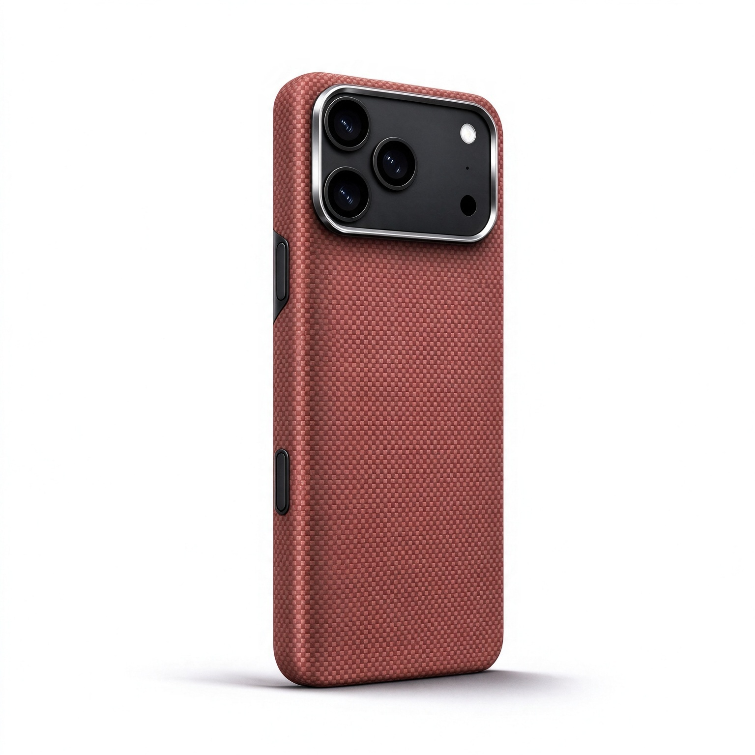 SunAram Ochre Micro Weave Aramid Fiber Magnetic Case for iPhone 17 Pro Max