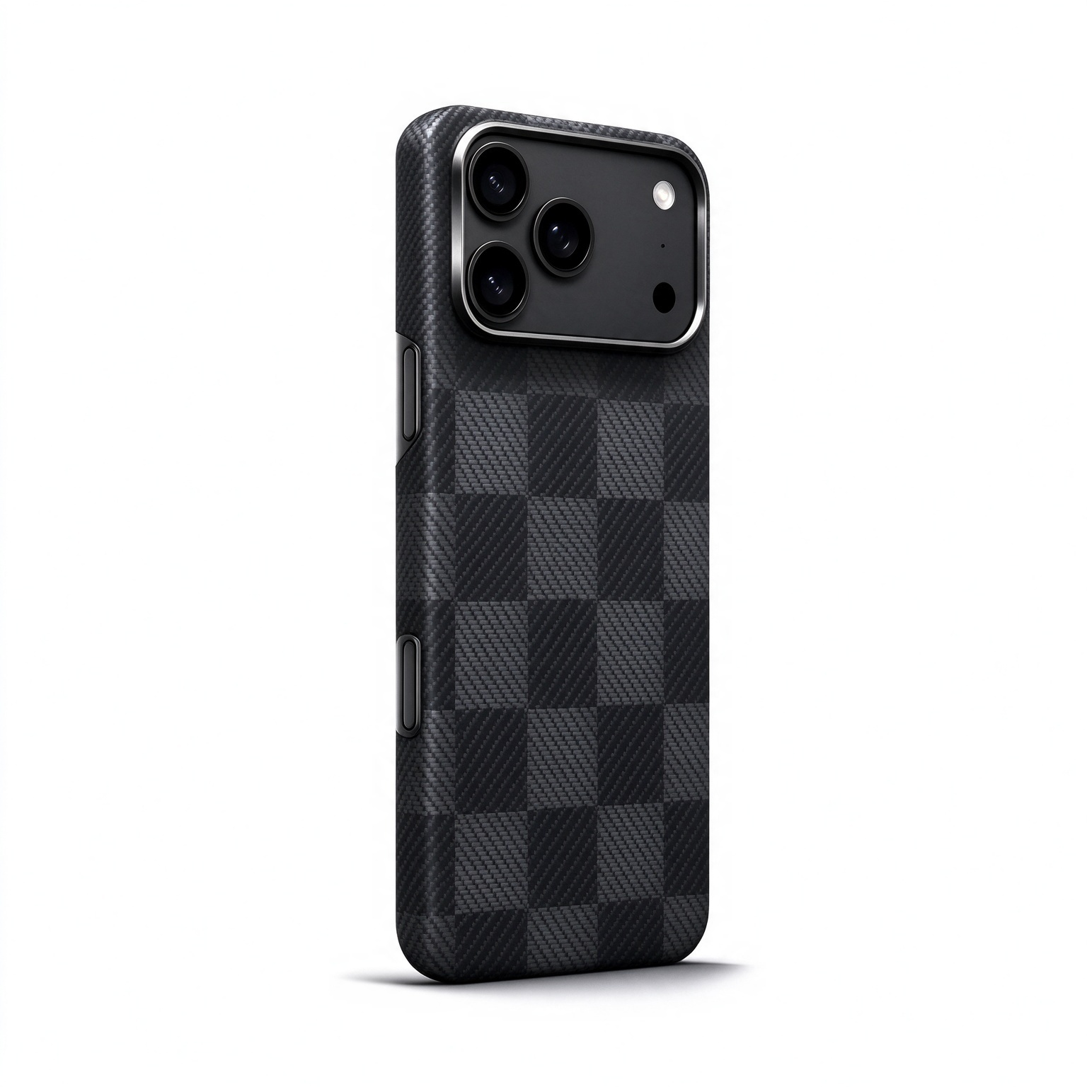 SunAram Check Weave Sequence Aramid Fiber Magnetic Case for iPhone 18 Pro Max