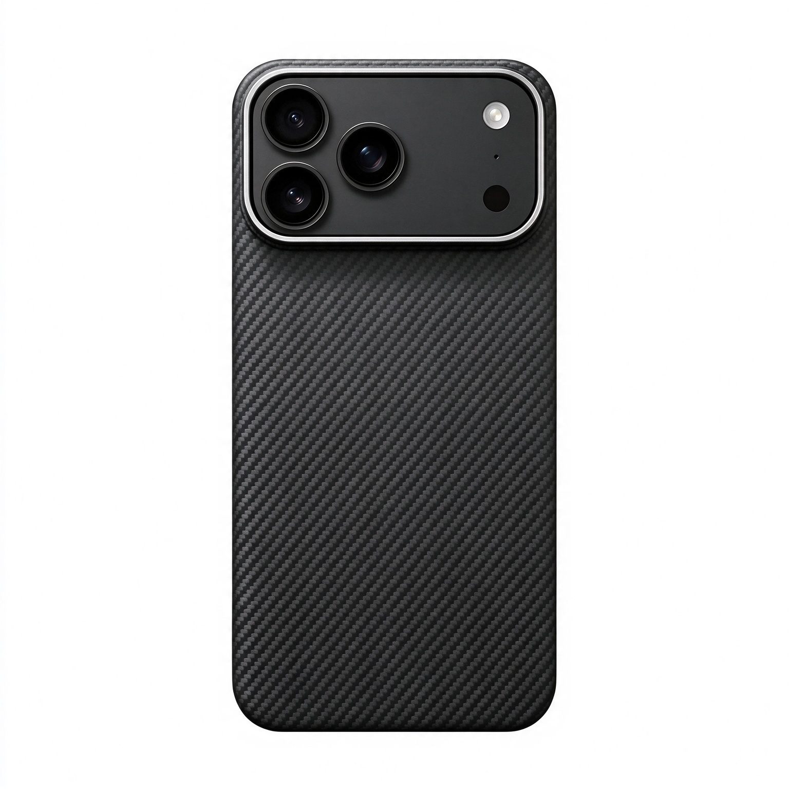 SunAram Plain Carbon Twill Aramid Fiber Magnetic Case for iPhone 18 Pro Max