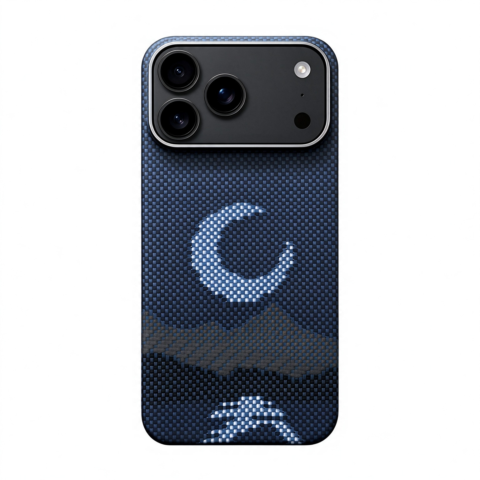 SunAram Moon Ridge Weave Print Aramid Fiber Magnetic Case for iPhone 18 Pro Max