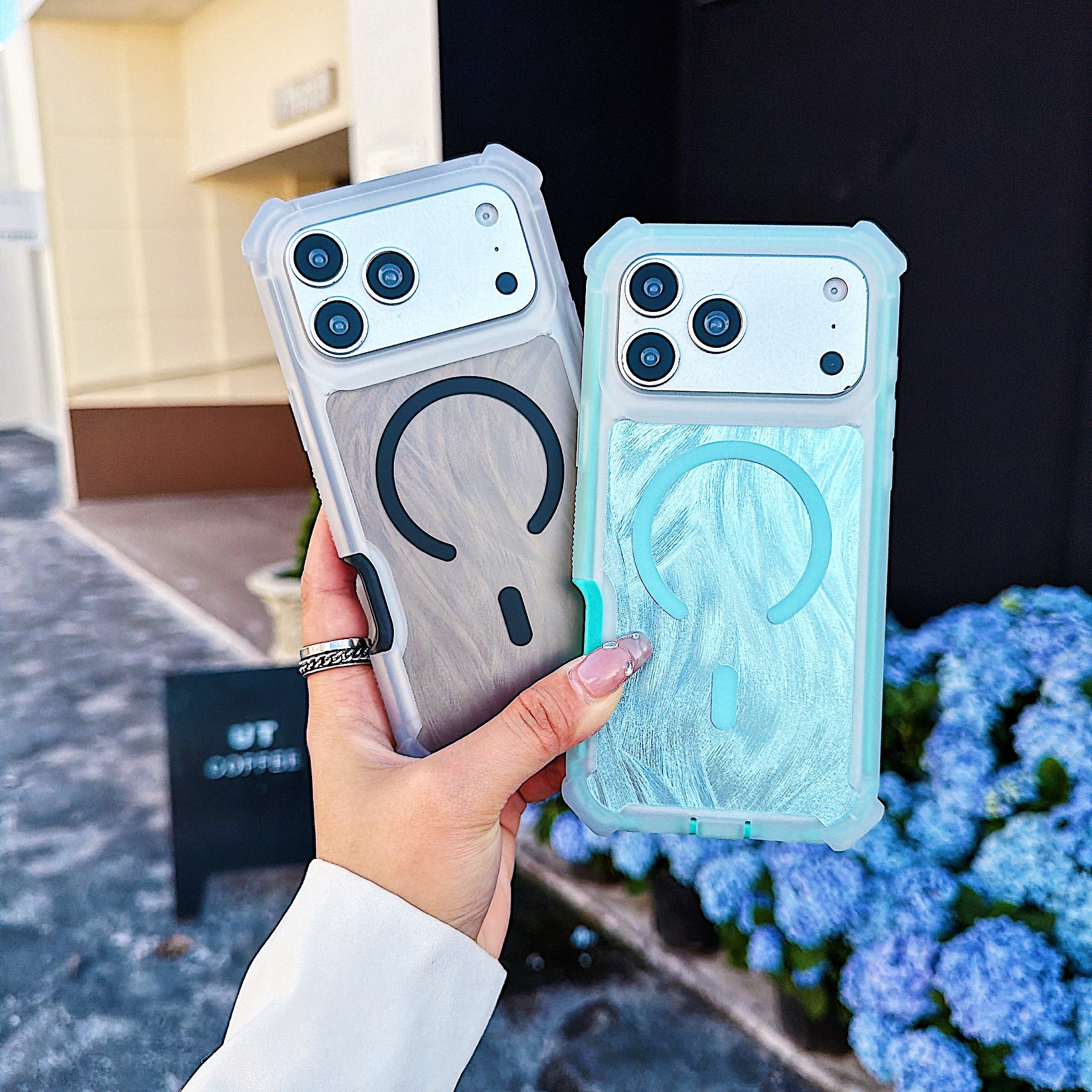 SunAram Shockproof MagSafe Case for iPhone 17 / 17 Pro / 17 Pro Max | Dual Layer Heavy Duty Protection, Anti-Yellowing, Stylish Brushed Texture, Slim & Durable