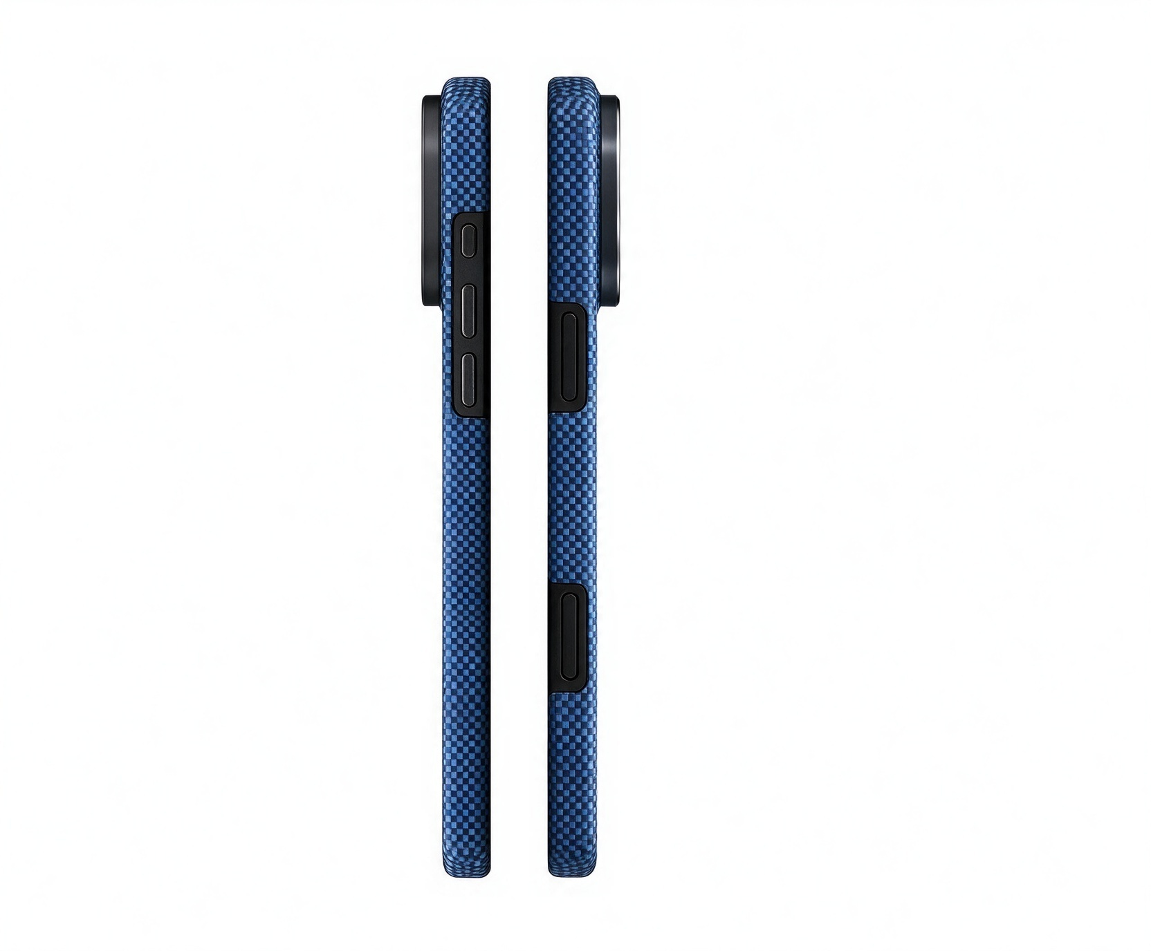 SunAram Cyan Micro Weave Aramid Fiber Magnetic Case for iPhone 17 Pro Max