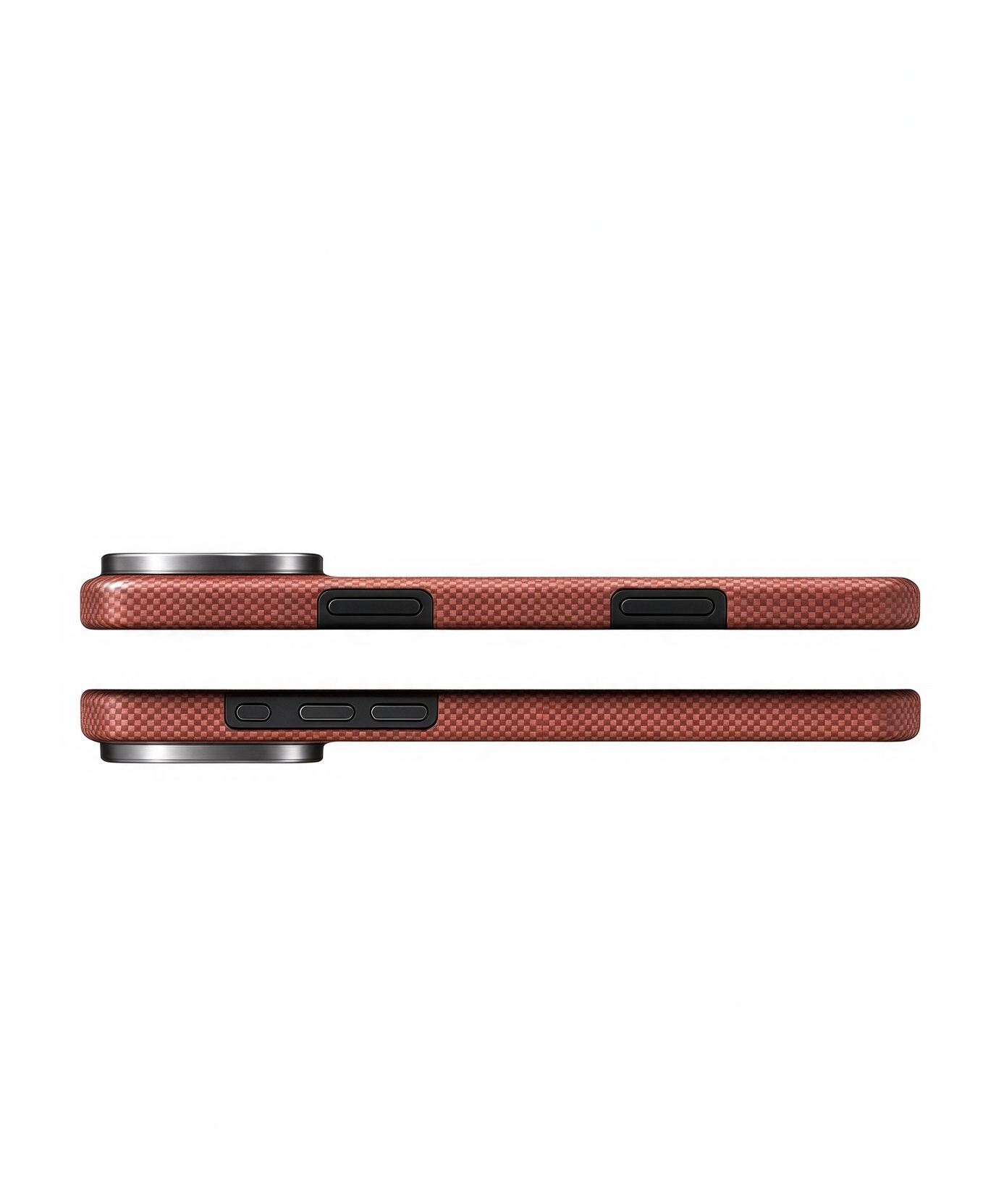 SunAram Ochre Micro Weave Aramid Fiber Magnetic Case for iPhone 17 Pro Max