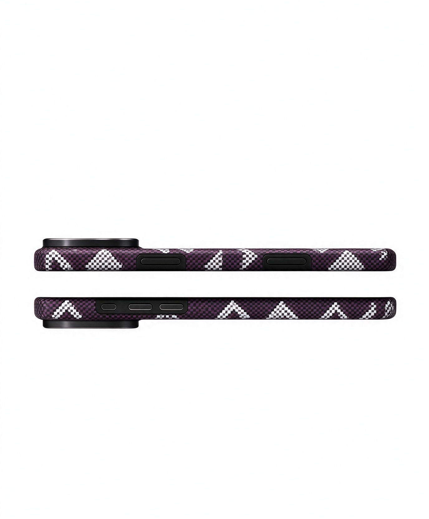 SunAram Geometric Aramid Fiber Magnetic Edge Case for iPhone 18 Pro Max`