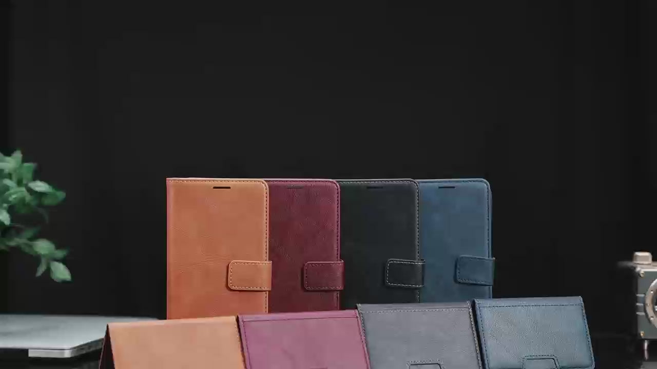 SunAram Magnetic Leather Wallet Case for Samsung Galaxy (S24/S25/S26 Ultra/Plus), N52 Ring Magnet, MagSafe Wireless Charging, 3 Card + 1 Wallet Slots & 2-Fold 5-Card Holder